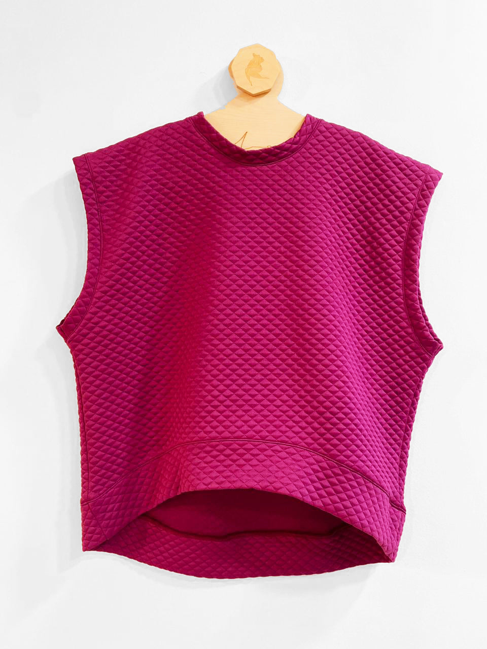 Fuchsia Capitone Vest Top
