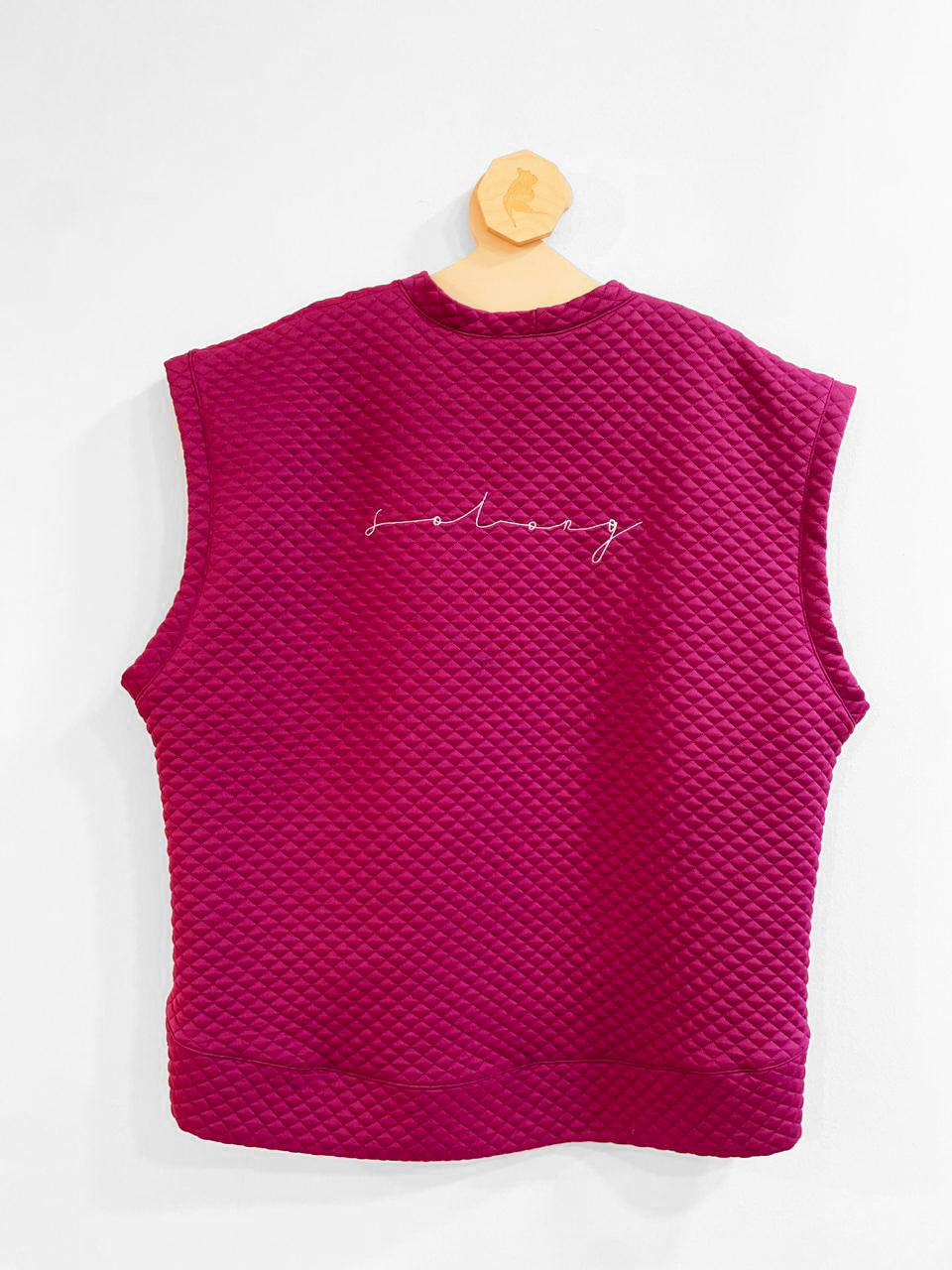 Fuchsia Capitone Vest Top