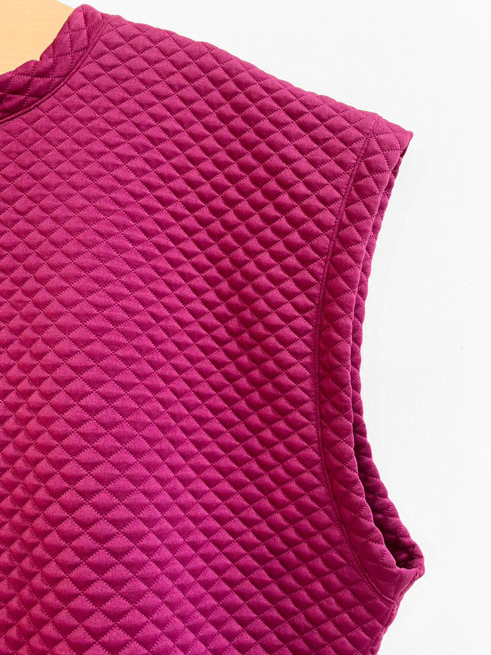 Fuchsia Capitone Vest Top
