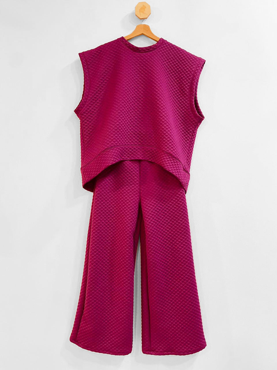 Fuchsia Capitone Vest Top
